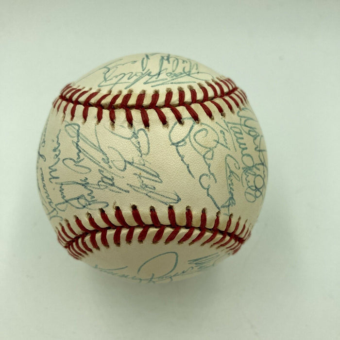 1996 New York Yankees World Series Champs Team Signed Baseball Derek Jeter JSA