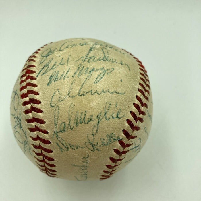 RARE 1954 NY Giants World Series Champs Signed Baseball Willie Mays PSA DNA COA
