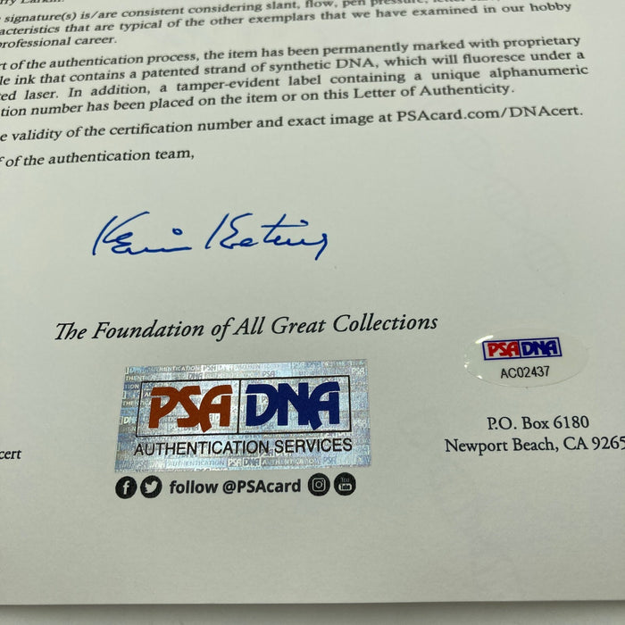1994 All Star Game National League Team Signed Baseball Barry Bonds PSA DNA COA