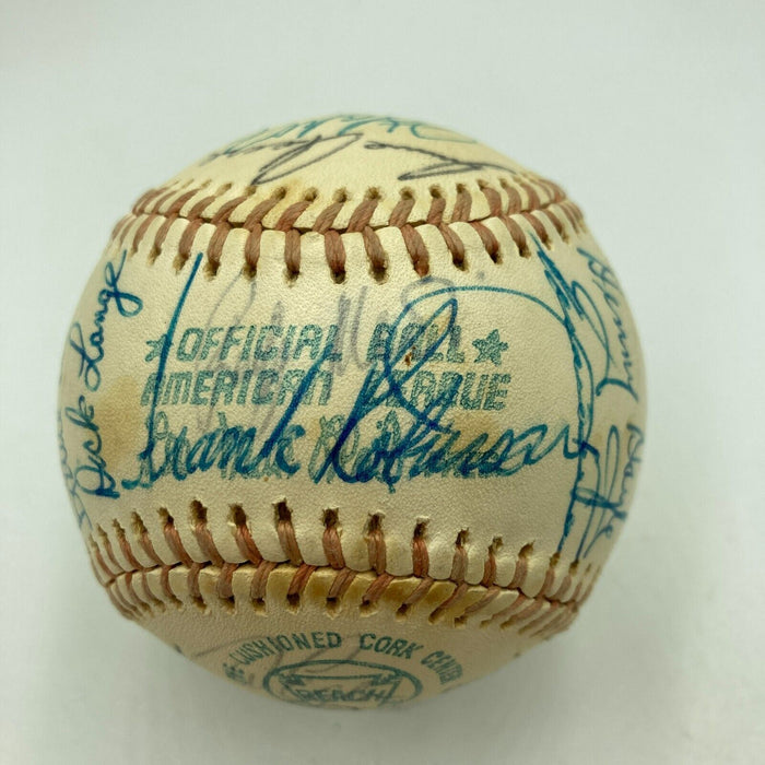 Nolan Ryan 1974 California Angels Team Signed American League Baseball JSA COA