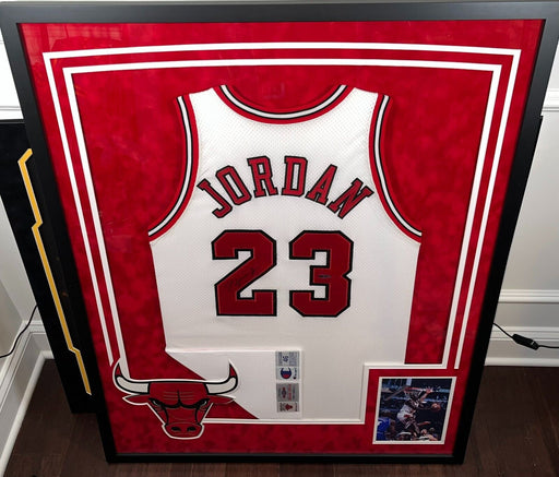Michael Jordan Signed 1996-97 Pro Cut Chicago Bulls Jersey Upper Deck UDA COA