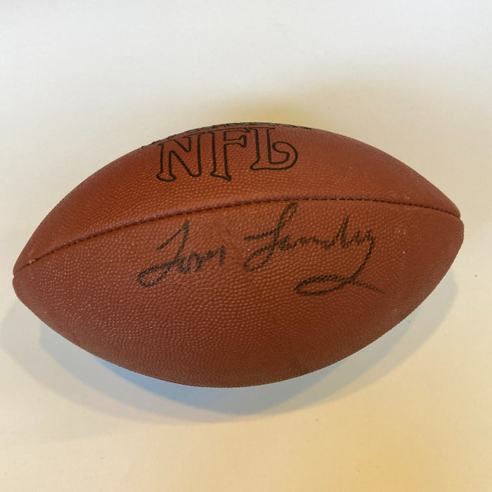 Tom Landy Signed Autographed Wilson NFL Football JSA COA