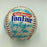 Willie Mays Leo Durocher 1987 Old Timer's Day HOF Multi Signed Baseball JSA COA
