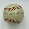Beautiful Wahoo Sam Crawford Single Signed Baseball PSA DNA COA