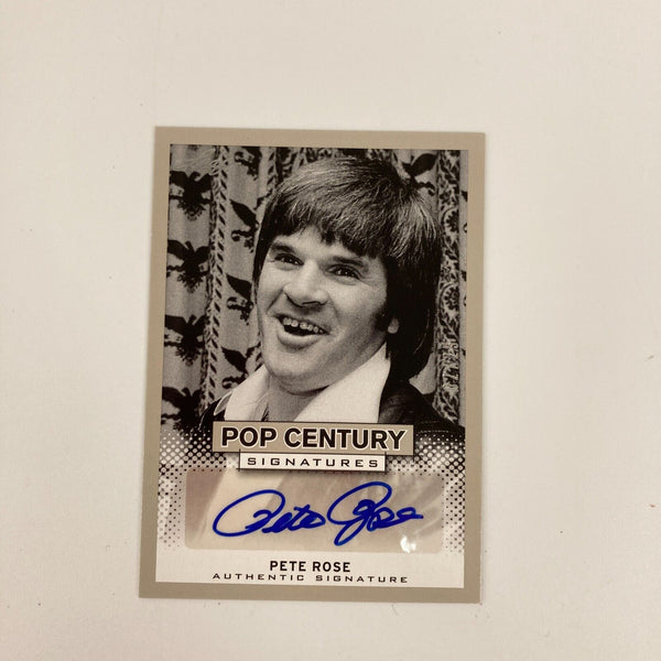 2013 Leaf Pop Century Pete Rose Auto Signed Baseball Card