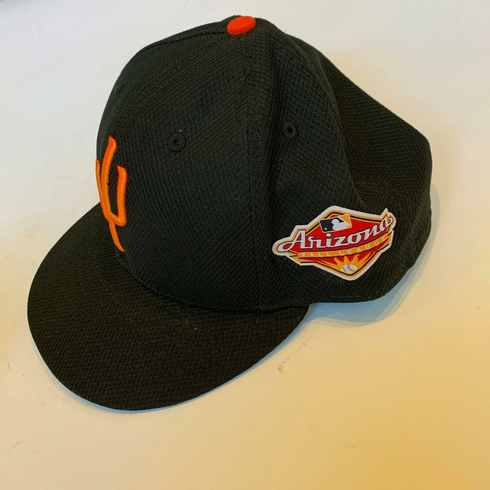 Yoan Moncada Arizona Fall League Rookie Game Used Hat MLB Authenticated Holo