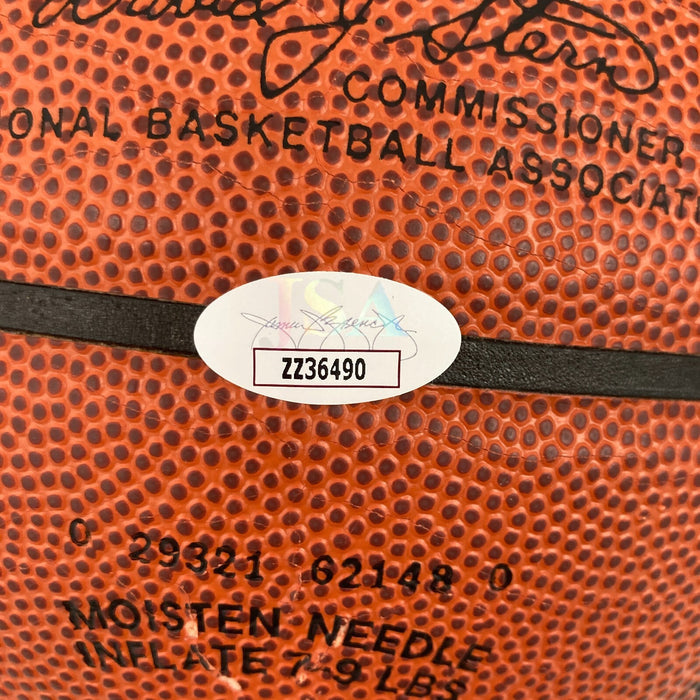 1998-99 San Antonio Spurs NBA Champs Team Signed Basketball Tim Duncan JSA COA