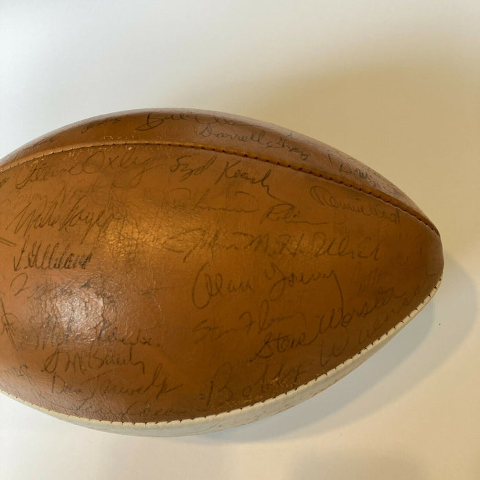 1969 Texas Longhorns National Champions Team Signed Football 50+ Sigs JSA COA