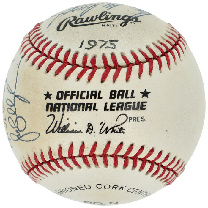 Big Red Machine Rose Morgan Perez Bench Signed Cincinnati Reds Baseball Beckett