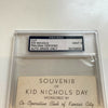 Charles Kid Nichols Signed Kid Nichols Day Baseball Card PSA DNA Graded 9 MINT