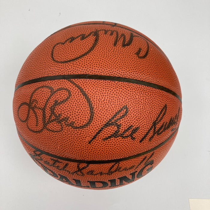 Bill Russell Larry Bird Boston Celtics HOF Legends Signed Basketball 14 Sigs JSA