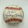 1961 New York Yankees World Series Champs Team Signed Baseball Mickey Mantle JSA