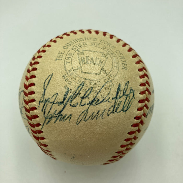 1947 New York Yankees World Series Champs Team Signed Baseball JSA COA