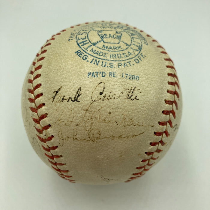 1936 New York Yankees World Series Champs Team Signed Baseball Lou Gehrig JSA