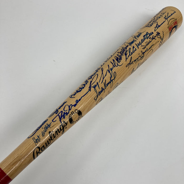 Hall Of Fame Multi Signed Bat Willie Mays Sandy Koufax Roy Campanella (43) PSA