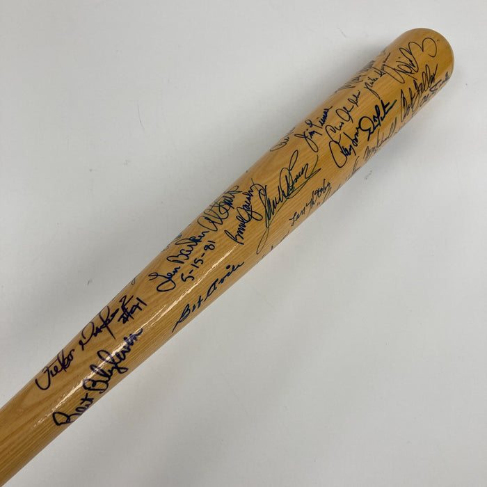 Cleveland Indians Hall Of Fame & Legends Multi Signed Baseball Bat 40 Sigs PSA