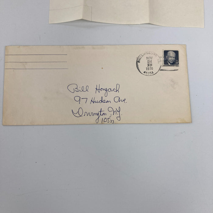 Rare Jesse Haines Signed Handwritten Questionnaire Great Baseball Content JSA