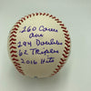 Bill Mazeroski Signed Heavily Inscribed Career STAT Baseball Reggie Jackson COA