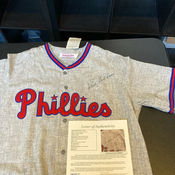 Richie Ashburn Signed Autographed Authentic Philadelphia Phillies Jersey JSA COA