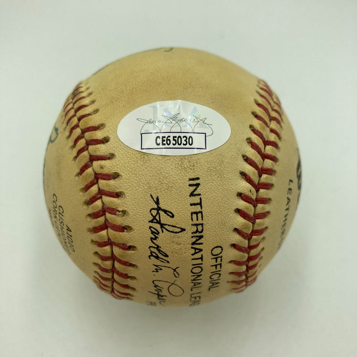 Don Mattingly 1980 Pre Rookie Minor League Multi Signed Baseball JSA COA