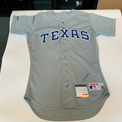 1989 Dave Oliver Signed Game Used Texas Rangers Jersey PSA DNA COA