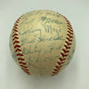 1953 New York Yankees World Series Champs Team Signed Baseball Mickey Mantle JSA