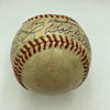 Babe Ruth Mel Ott Joe Dimaggio Ted Williams Willie Mays Signed Baseball PSA DNA