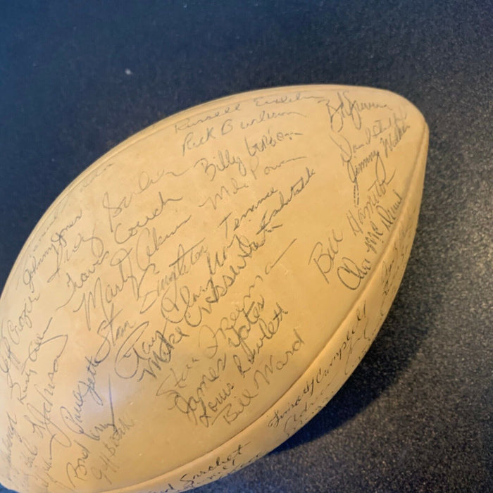 1975 Texas Longhorns Team Signed Rawlings NCAA Football