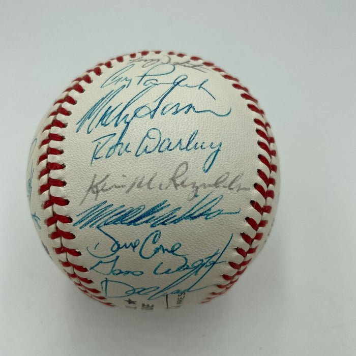 1988 New York Mets Team Signed National League Baseball With Gary Carter