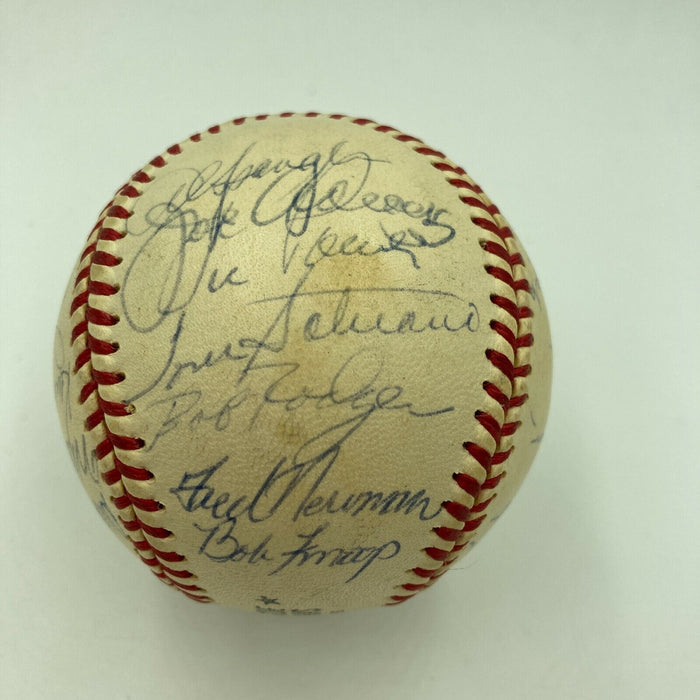 Vintage 1965 California Angels Team Signed Autographed Baseball