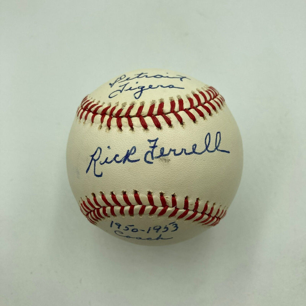 Rick Ferrell Full Name Signed Heavily Inscribed American League Baseball JSA COA