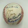 1970's HOF Multi Signed Baseball Earl Averill Burleigh Grimes JSA COA