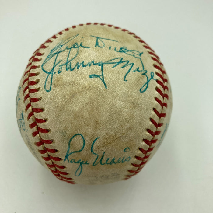 Mickey Mantle & Roger Maris Hall Of Fame Multi Signed Baseball JSA COA