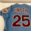 Del Unser Mike Ryan 1984-1985 Game Used Philadelphia Phillies Jersey MEARS A10