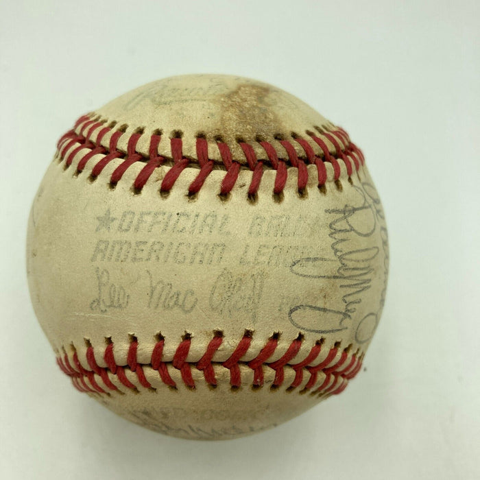 1977 Baltimore Orioles Team Signed American League Baseball Eddie Murray