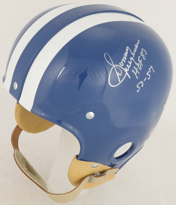 Sonny Jurgensen Signed Authentic Duke Blue Devils Full Size Helmet PSA DNA COA
