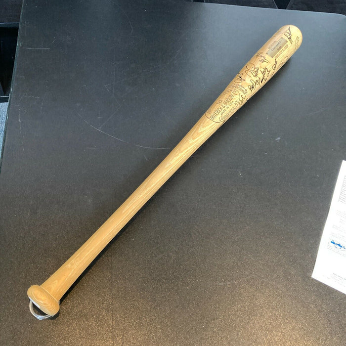 1992 Cincinnati Reds Team Signed Baseball Bat With 40 Sigs Barry Larkin JSA COA