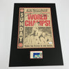 Derek Jeter Bernie Williams Signed 1996 World Series New York Post Cover JSA COA