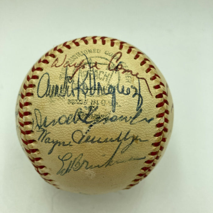 Ted Williams 1970 Washington Senators Team Signed American League Baseball JSA