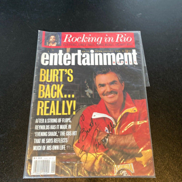 Burt Reynolds Signed Autographed Entertainment Weekly Magazine