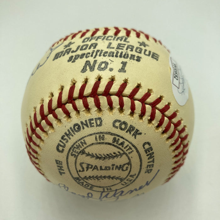 1970's HOF Multi Signed Baseball Lloyd Waner Stan Musial Ernie Banks JSA