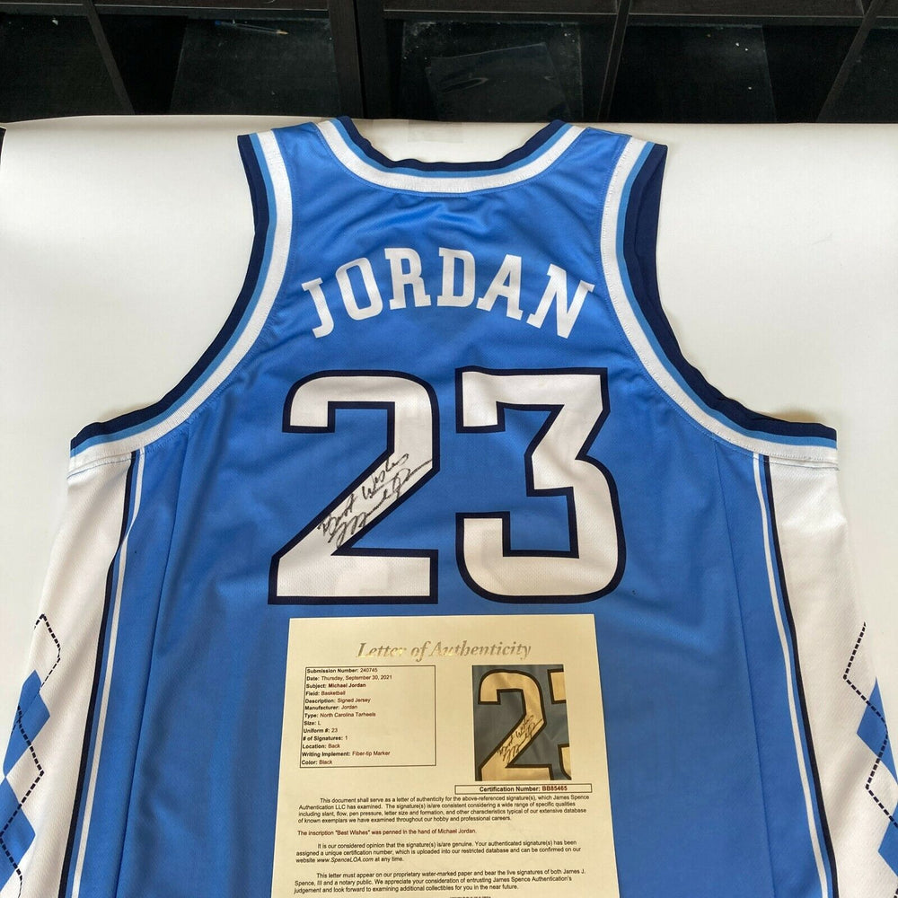 Michael Jordan Signed Authentic North Carolina Tar Heels Jersey JSA CO Showpieces Sports Michael Jordan Signed Authentic North Carolina Tar Heels Jersey JSA CO Showpieces Sports