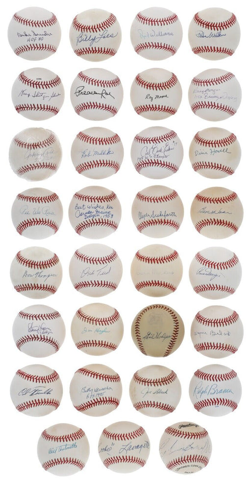 1953 Brooklyn Dodgers Team Signed Baseball Collection 31 Balls PSA JSA COA