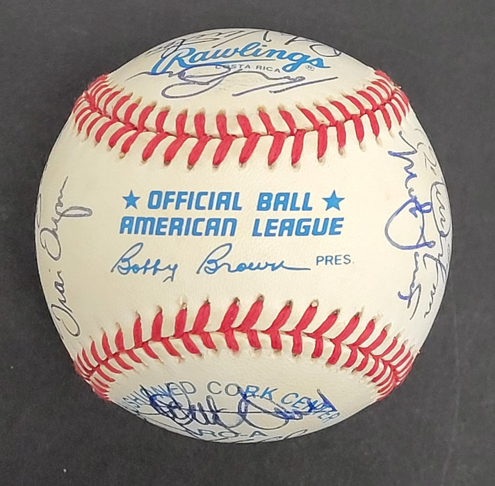 1992 All Star Game Team Signed Baseball Kirby Puckett Cal Ripken Jr. JSA COA