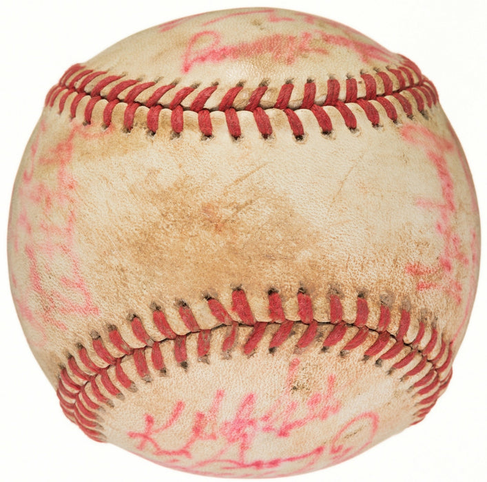 Ken Griffey Jr. Pre Rookie 1988 Vermont Mariners Team Signed Baseball JSA COA