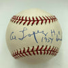 Al Lopez HOF 1977 1954 Indians Signed Major League Baseball JSA COA