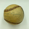 Extraordinary Mordecai "Three Finger" Brown Single Signed 1920s Baseball JSA COA