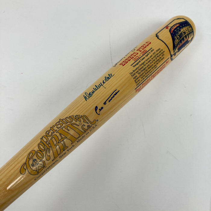 Sandy Koufax Don Drysdale Brooklyn Dodgers Legends Multi Signed Bat Beckett COA