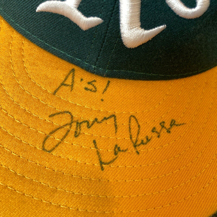 Tony La Russa Signed 1990 Oakland A's Game Used Hat JSA & J.T. Sports COA