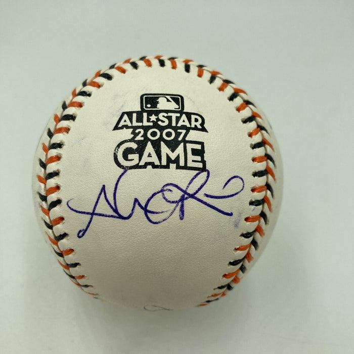 2007 All Star Game Team Signed Baseball Ichiro Suzuki Justin Verlander MLB Auth